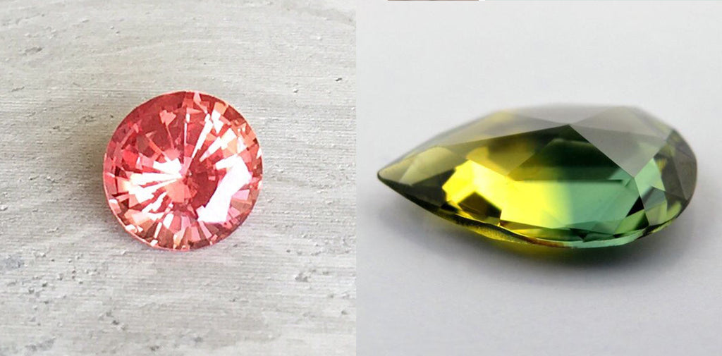 padparadscha sapphire and natural australian sapphire 