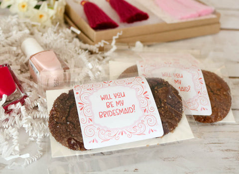 Grey Ghost Bakery Custom Cookies Wedding Favors Bridesmaid Proposal
