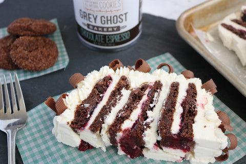 Grey Ghost Bakery Chocolate Espresso Cookie Cherry Icebox Cake Summer REcipe
