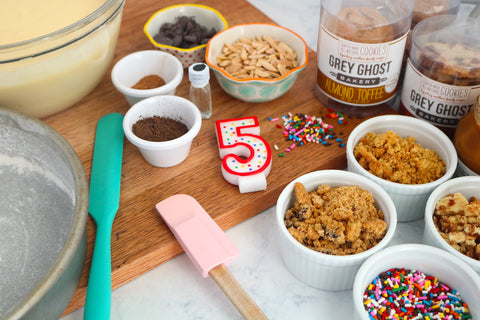 Grey GHost Bakery fifth birthday cookie cake recipe ingredients
