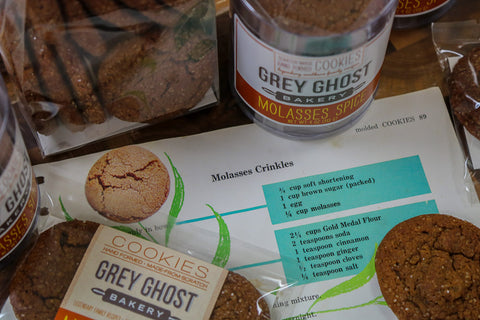 Molasses Crinkle Recipe Ispiration for Grey Ghost Bakery Molasses Spice Cookies