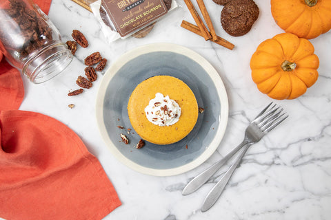 Grey Ghost Bakery Pumpkin Cheesecake with Chocolate Bourbon Crust