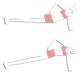 Circuit fitness : gainage latéral avec levée de hanche