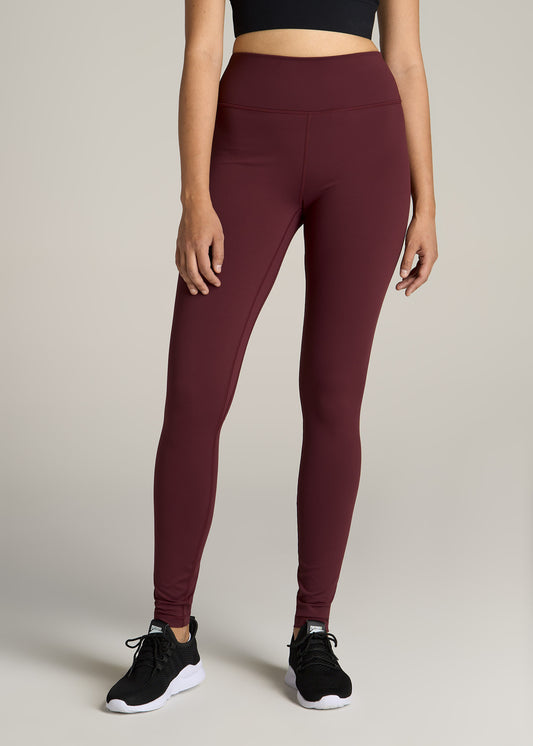 American-Tall-Women-Movement-High-Rise-Legging-Dark-Cherry-front