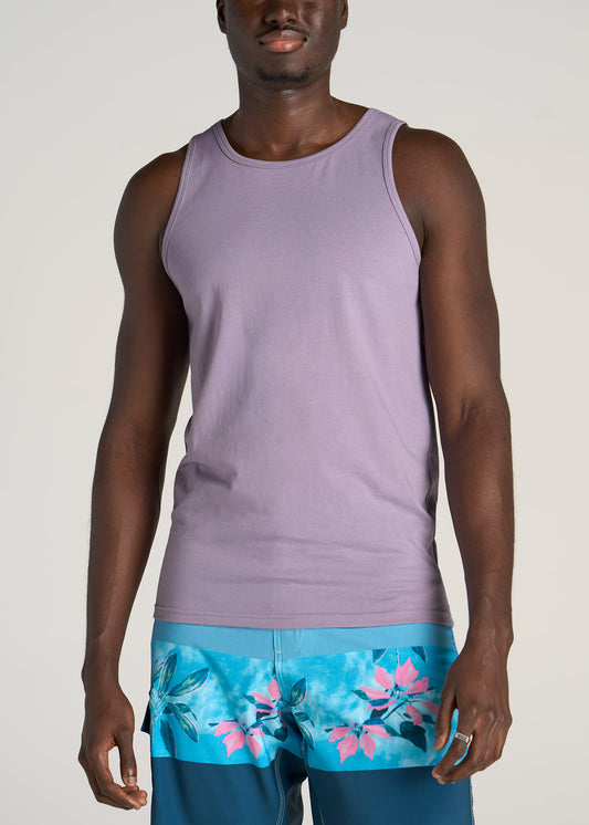    American-Tall-Men-Beach-Tank-Top-Lavender-front