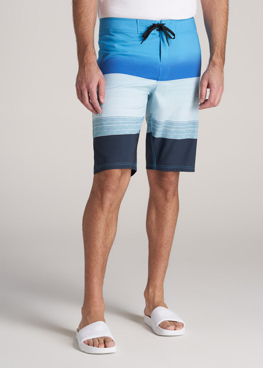    American-Tall-Men-BoardShort-BlueGreenStripe-front