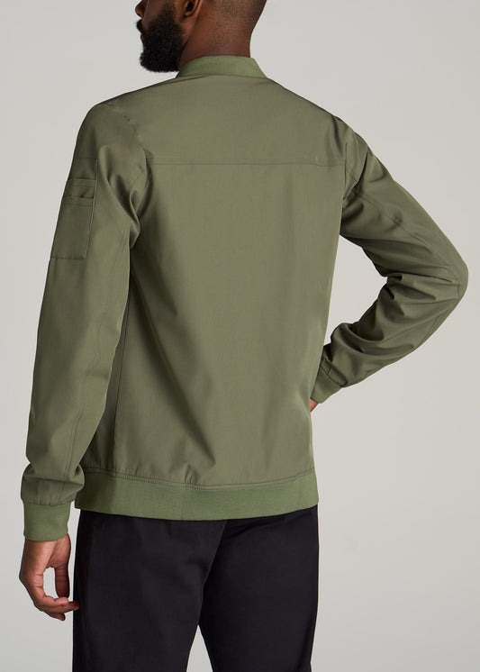        American-Tall-Men-Bomber-Jacket-Olive-back