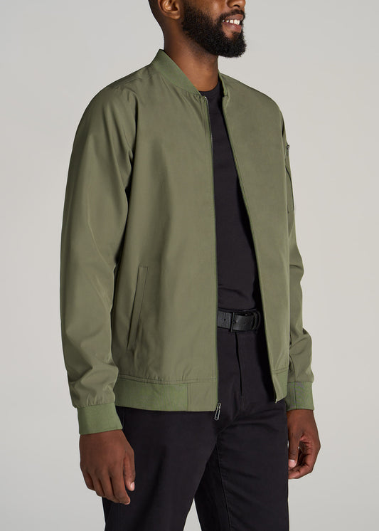         American-Tall-Men-Bomber-Jacket-Olive-side