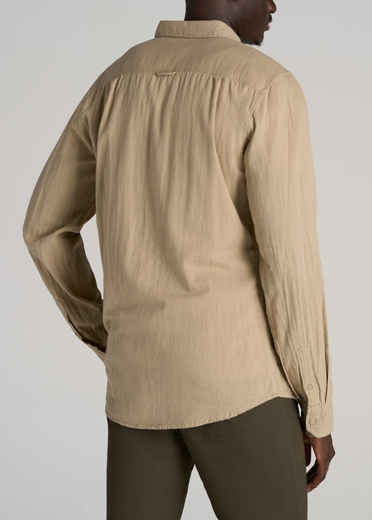       American-Tall-Men-Double-Weave-Shirt-Vintage-Buck-back