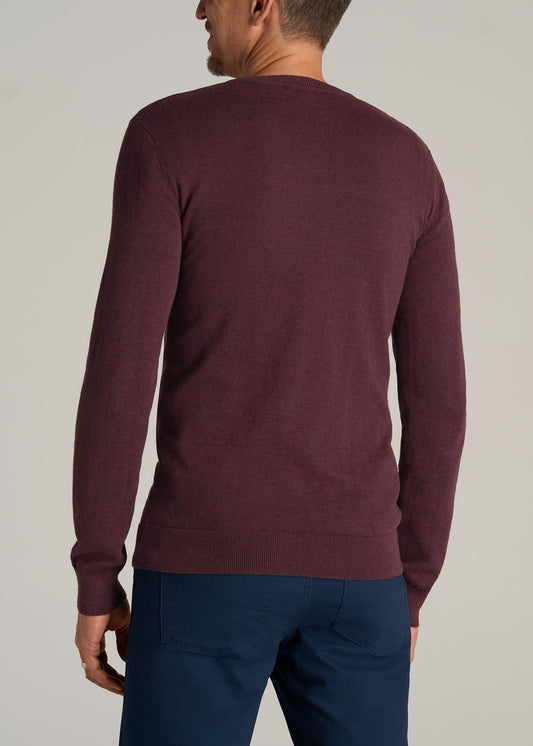    American-Tall-Men-Everyday-Crewneck-Sweater-Burgundy-Mix-back