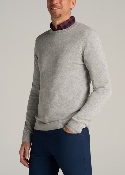       American-Tall-Men-Everyday-Crewneck-Sweater-Grey-Mix-side