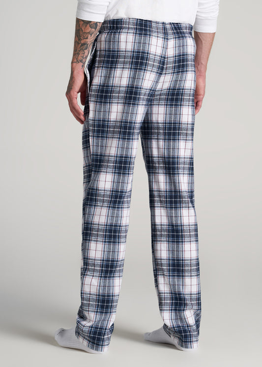       American-Tall-Men-Flannel-Pajamas-Dark-Cobalt-Red-Plaid-back