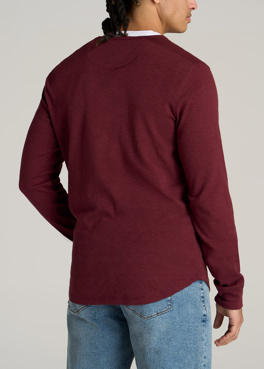    American-Tall-Men-Heavy-Slub-Henley-Shirt-Garnet-Mix-back