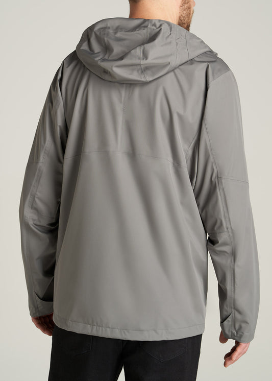       American-Tall-Men-Hooded-RainCoat-QuarryGrey-back