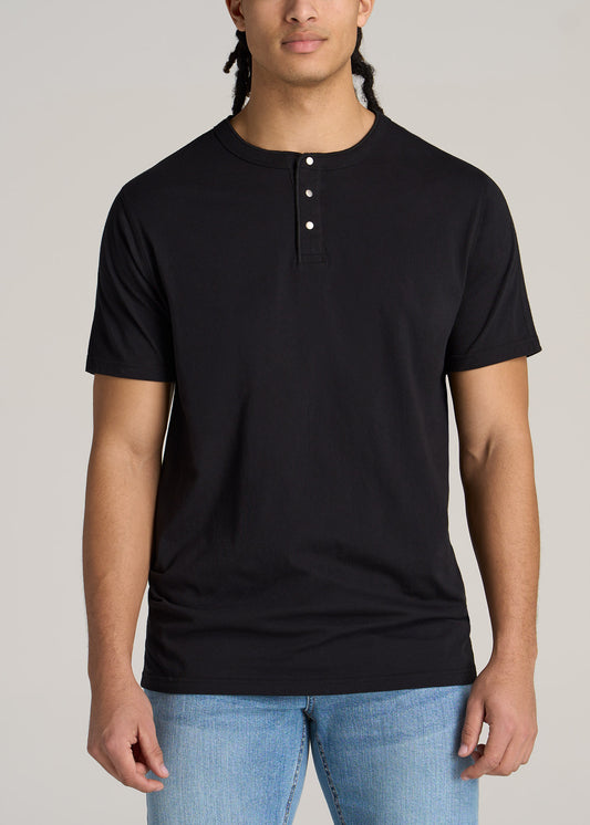 American-Tall-Men-Jersey-Henley-Tee-Vintage-Black-front