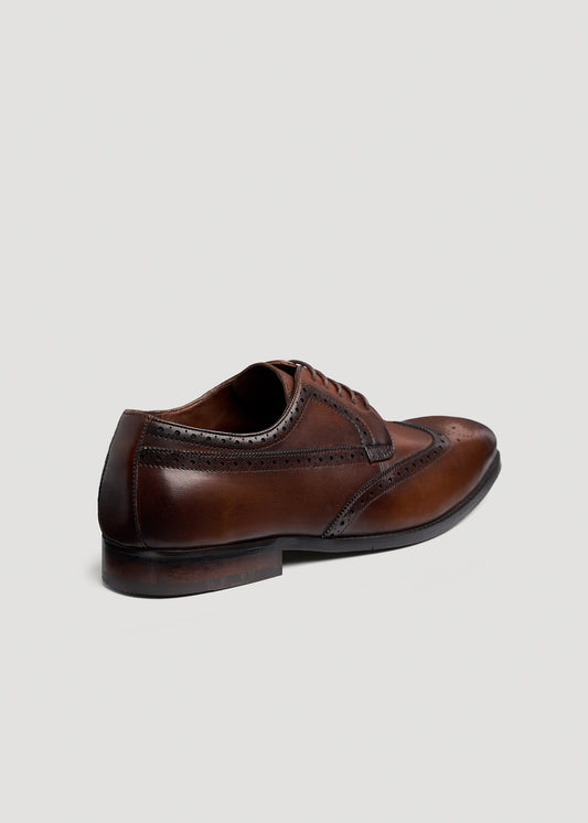       American-Tall-Men-Leather-Brogue-Oxford-Tan-Brown-back