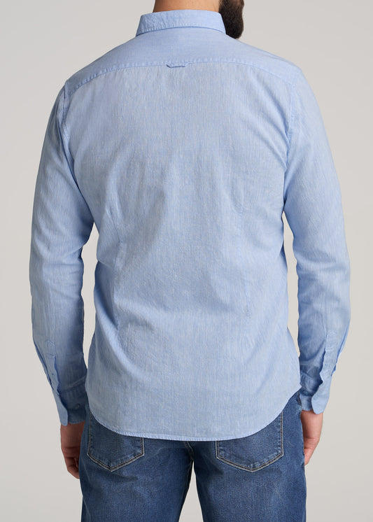    American-Tall-Men-Linen-LongSleeve-Shirt-ClearSky-back