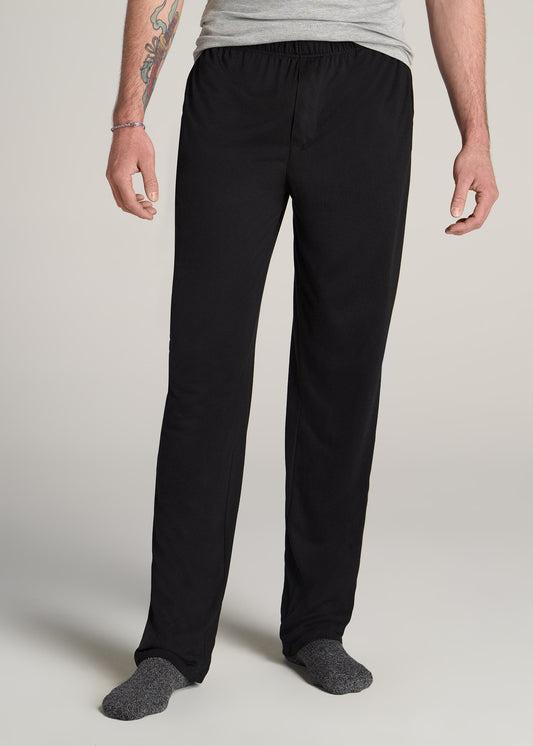 American-Tall-Men-Lounge-Pajama-Pants-Black-front