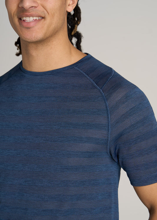 American-Tall-Men-Performance-Crewneck-Raglan-Short-Sleeve-Navy-Heather-detail