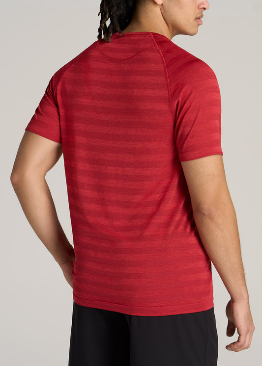 American-Tall-Men-Performance-Crewneck-Raglan-Short-Sleeve-Red-Heather-back