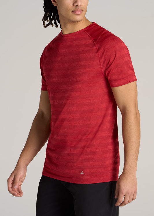 American-Tall-Men-Performance-Crewneck-Raglan-Short-Sleeve-Red-Heather-side