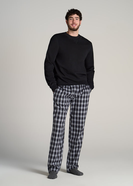 American-Tall-Men-Plaid-Pajama-Pants-White-Black-Plaid-full