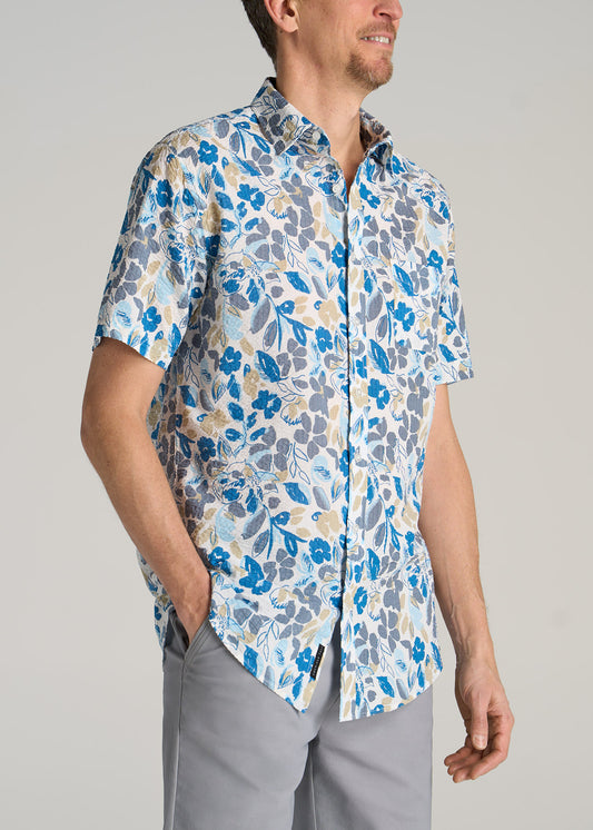     American-Tall-Men-Seersucker-Short-Sleeve-Light-Blue-Floral-side