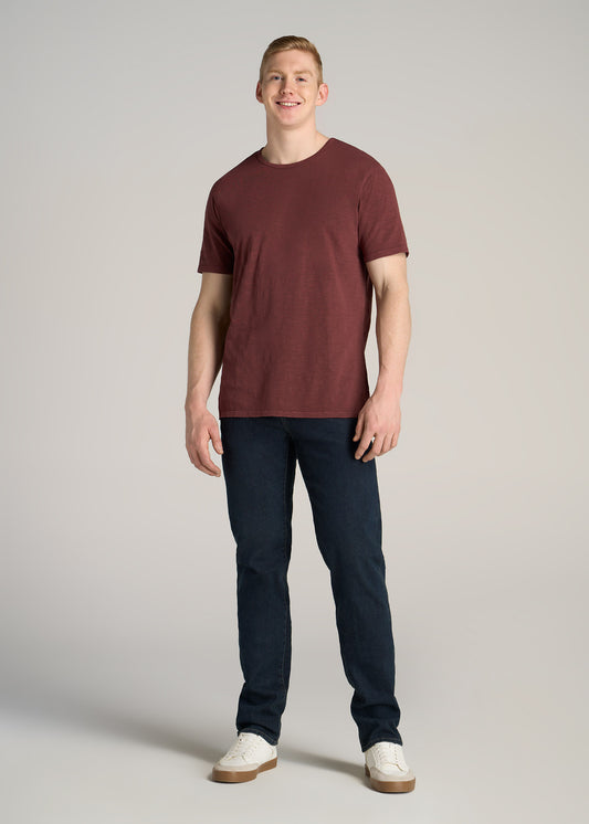 American-Tall-Men-Slub-Tee-Cherry-Brown-full