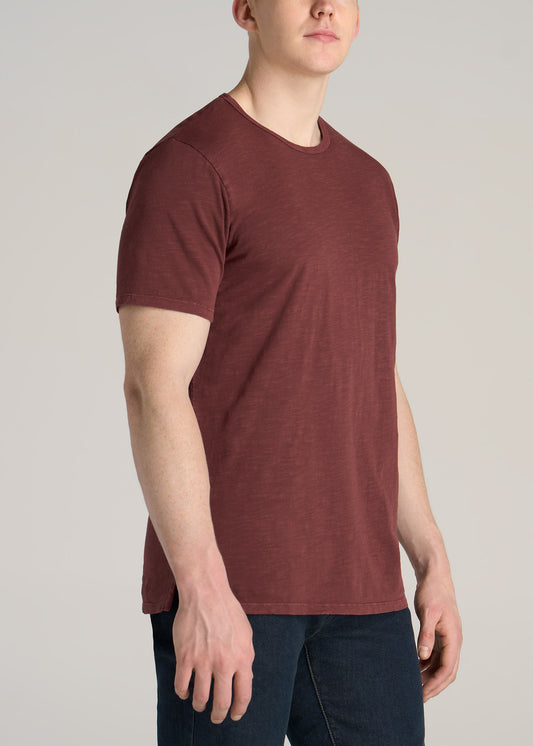     American-Tall-Men-Slub-Tee-Cherry-Brown-side