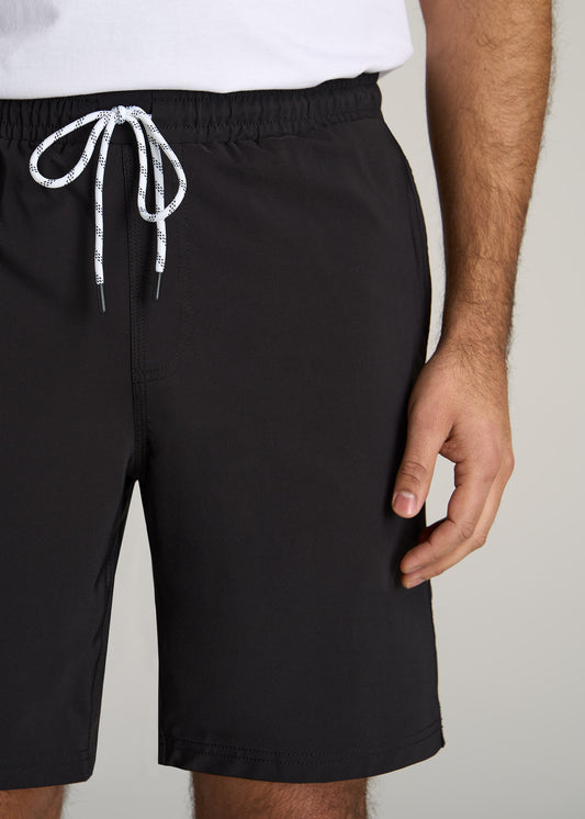 American-Tall-Men-Swim-Trunk-Black-detail