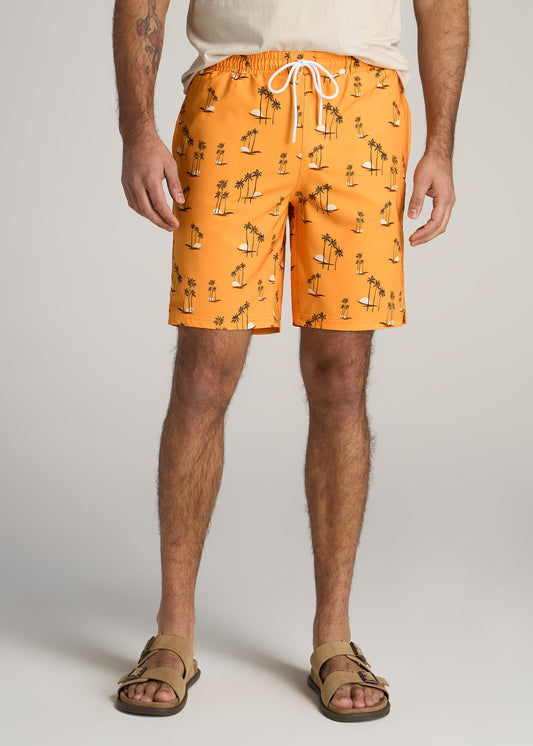 American-Tall-Men-Swim-Trunk-Paradise-Print-front