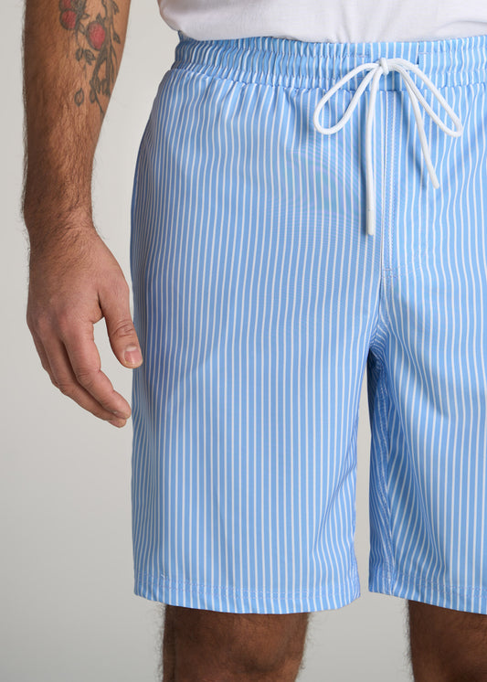 American-Tall-Men-Swim-Trunk-Sky-Blue-Stripe-detail