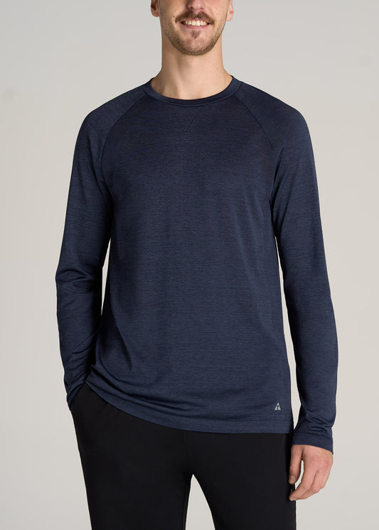     American-Tall-Men-Tech-Long-Sleeve-Raglan-Tee-Blue-Mix-front