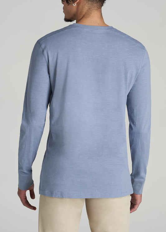       American-Tall-Men-Three-Button-Long-Sleeve-Slub-Henley-Chambray-back