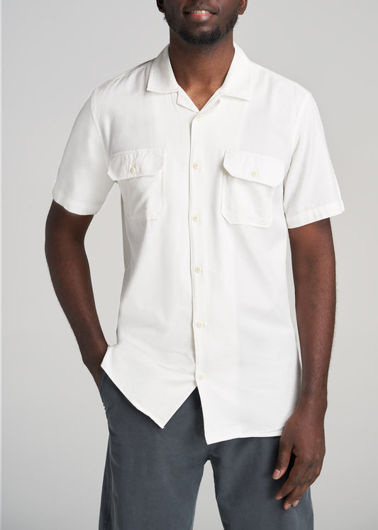    American-Tall-Men-TwoPocket-CampShirt-Ecru-front