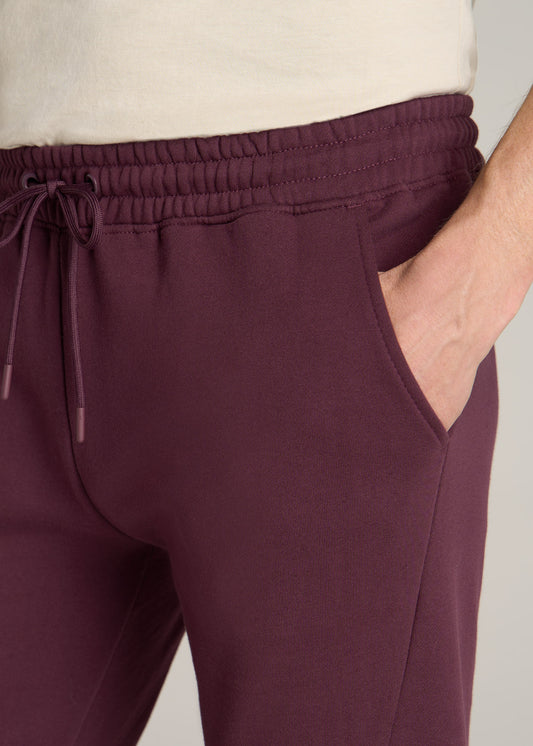 American-Tall-Men-Wearever-Fleece-Joggers-Maroon-detail