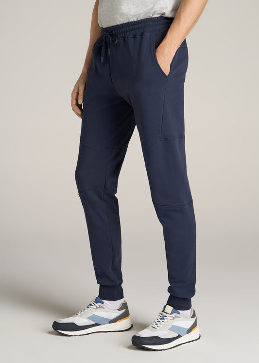 American-Tall-Men-Wearever-Fleece-Joggers-Navy-side