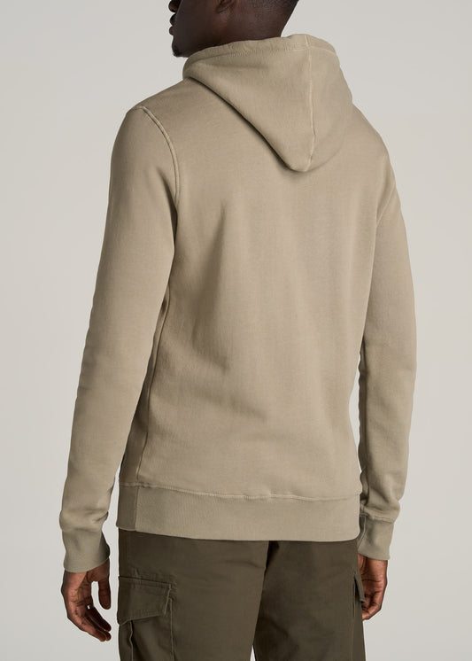    American-Tall-Men-Wearever-Fleece-Pullover-Hoodie-Khaki-back