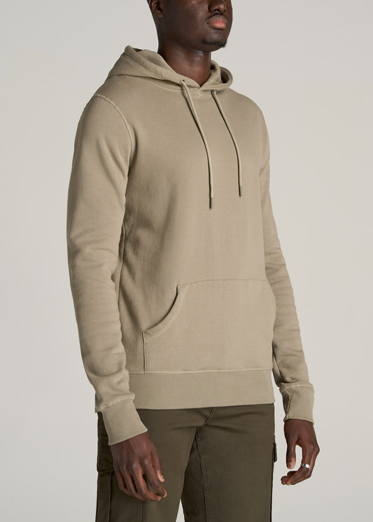         American-Tall-Men-Wearever-Fleece-Pullover-Hoodie-Khaki-side