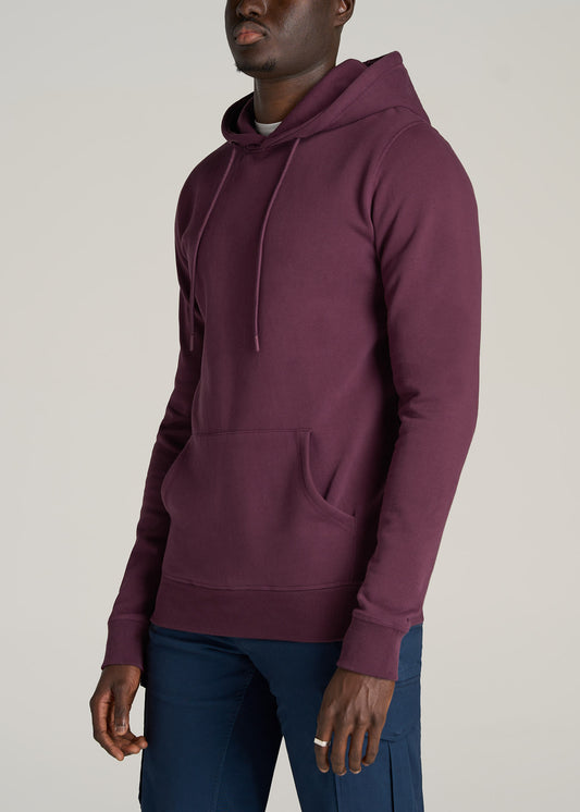    American-Tall-Men-Wearever-Fleece-Pullover-Hoodie-Maroon-side