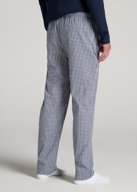    American-Tall-Men-Woven-Pajama-Dark-Blue-Gingham-back