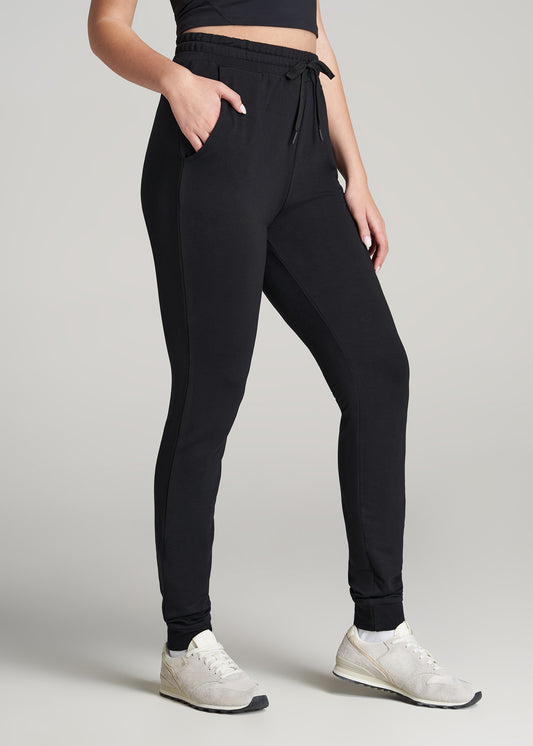    American-Tall-Women-Baby-FrenchTerry-Jogger-Black-side