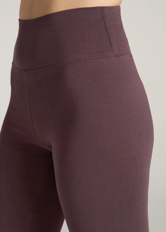       American-Tall-Women-Cotton-Leggings-Dusty-Merlot-detail