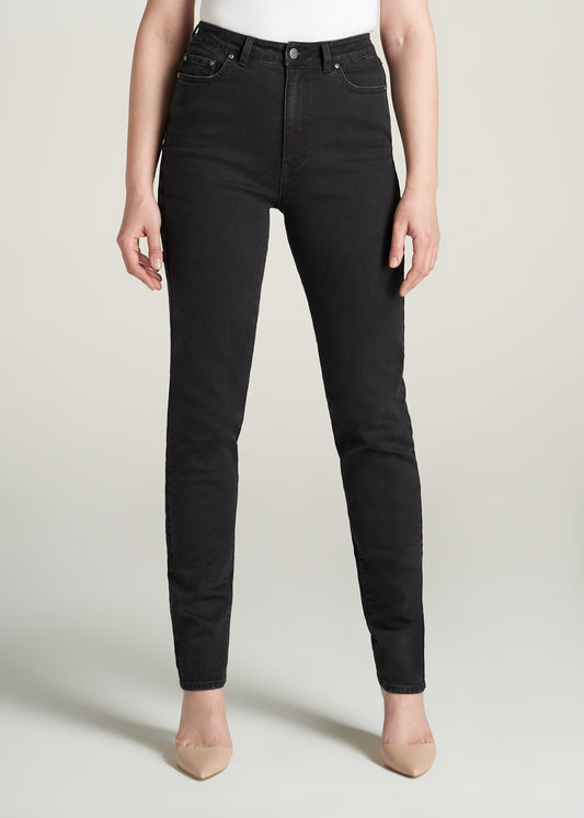       American-Tall-Women-Lola-UltraHighRise-SlimJean-Black-front