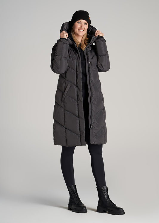    American-Tall-Women-Long-hooded-Puffer-Graphite-full