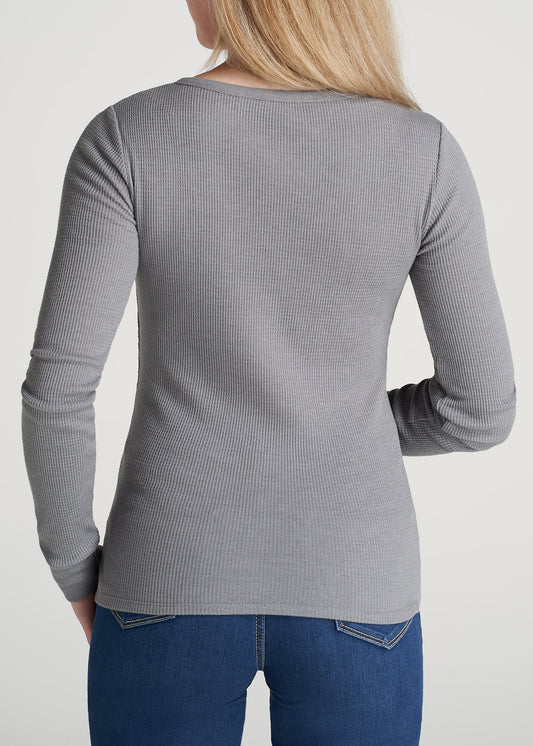 American-Tall-Women-LongSleeve-Tee-WaffleHenley-Ash-back