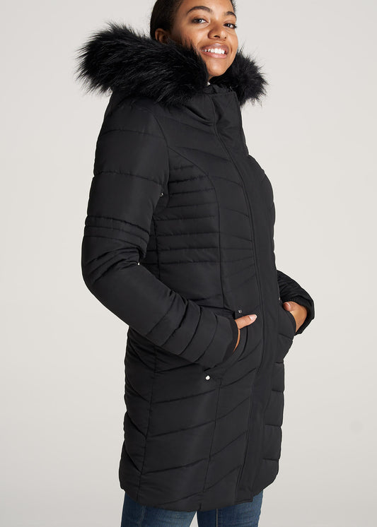 American-Tall-Women-Parka-Black-side