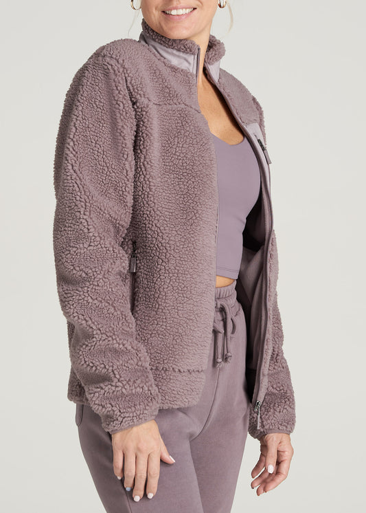    American-Tall-Women-PolarFleece-ZipUp-Jacket-SmokedMauve-side