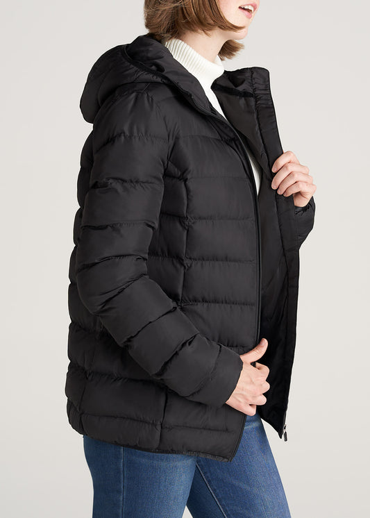 American-Tall-Women-PufferJacket-Black-side