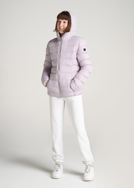 American-Tall-Women-PufferJacket-Lavendar-full